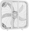Ventilador de caixa de 20 polegadas com 3 velocidades e quarto branco